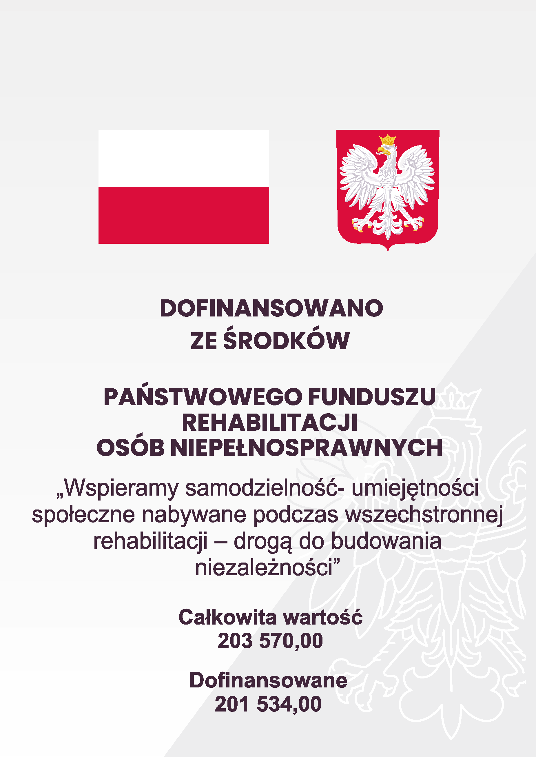 Dofinansowano PFRON